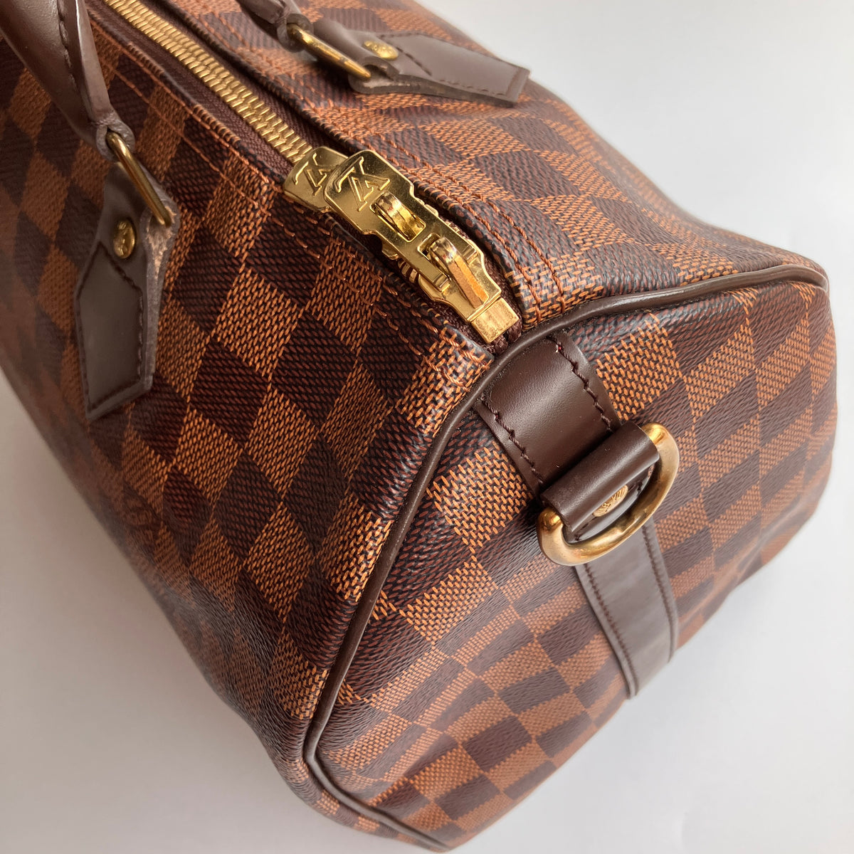 Louis Vuitton Speedy Bandouliere 30 Damier Ebene Crossbody Bag