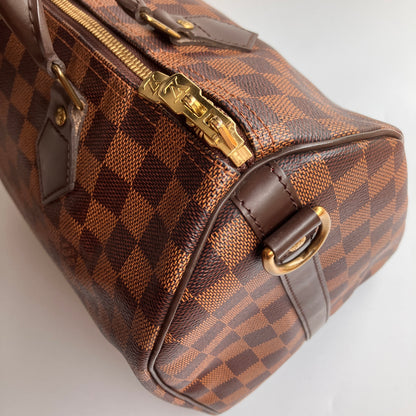 Louis Vuitton Speedy Bandouliere 30 Damier Ebene Crossbody Bag
