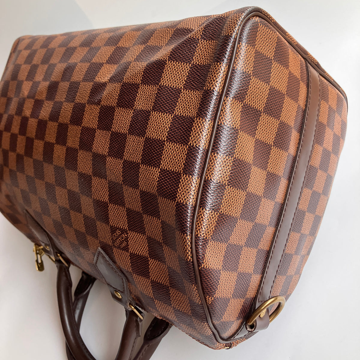 Louis Vuitton Speedy Bandouliere 30 Damier Ebene Crossbody Bag