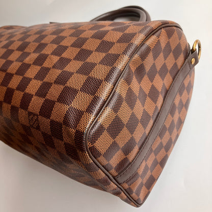 Louis Vuitton Speedy Bandouliere 30 Damier Ebene Crossbody Bag