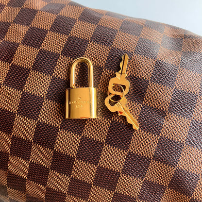 Louis Vuitton Speedy Bandouliere 30 Damier Ebene Crossbody Bag
