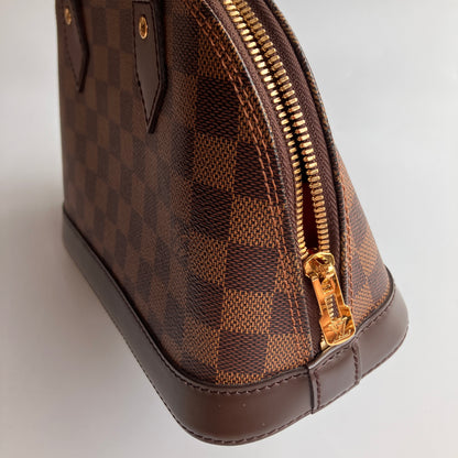 Louis Vuitton Alma BB Damier Ebène Crossbody Bag NO LOCK RFID