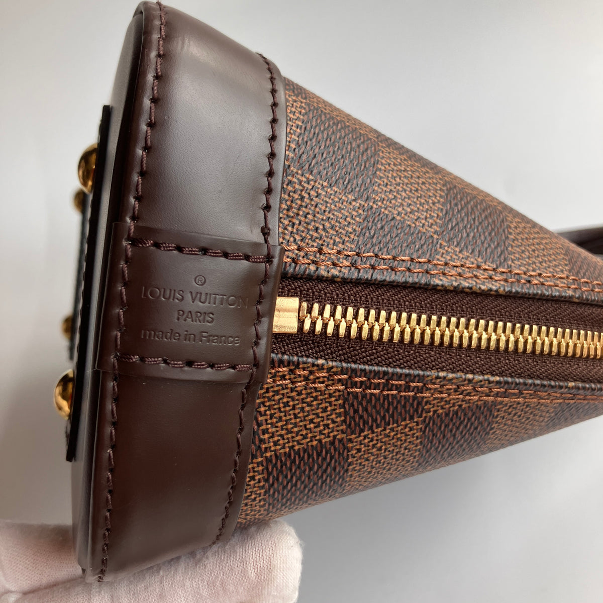 Louis Vuitton Alma BB Damier Ebène Crossbody Bag NO LOCK RFID