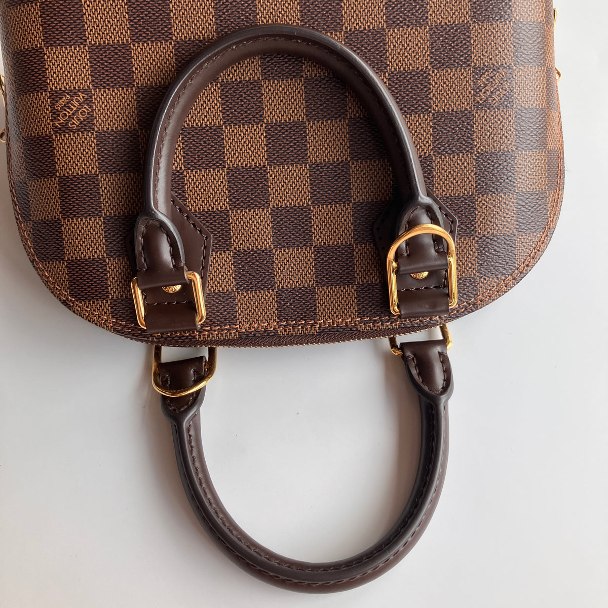 Louis Vuitton Alma BB Damier Ebène Crossbody Bag NO LOCK RFID