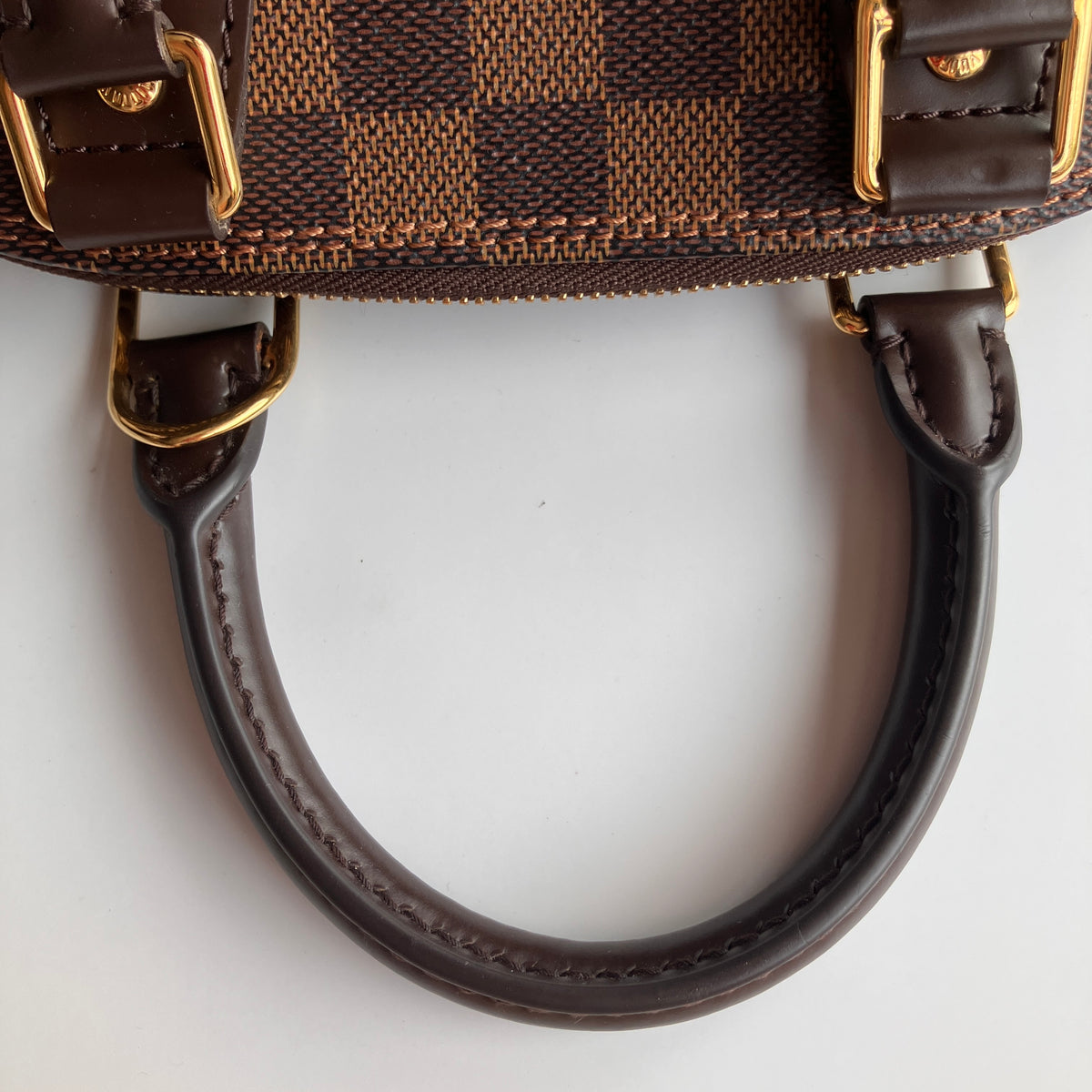 Louis Vuitton Alma BB Damier Ebène Crossbody Bag NO LOCK RFID