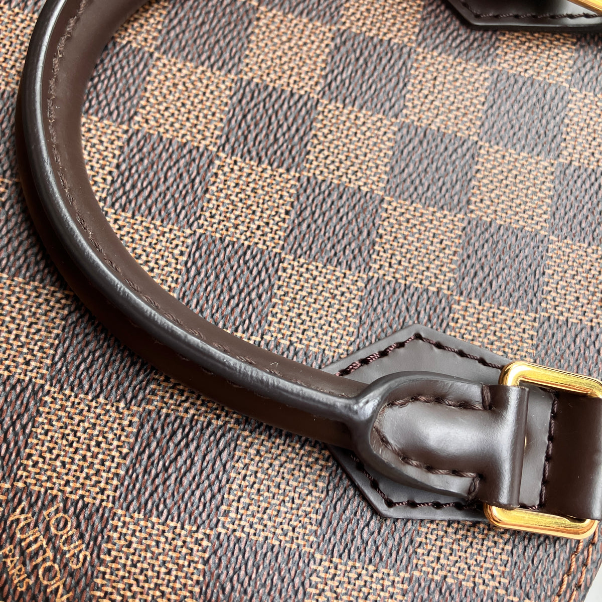 Louis Vuitton Alma BB Damier Ebène Crossbody Bag NO LOCK RFID