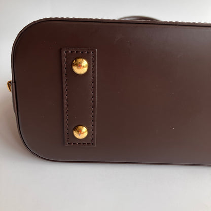 Louis Vuitton Alma BB Damier Ebène Crossbody Bag NO LOCK RFID