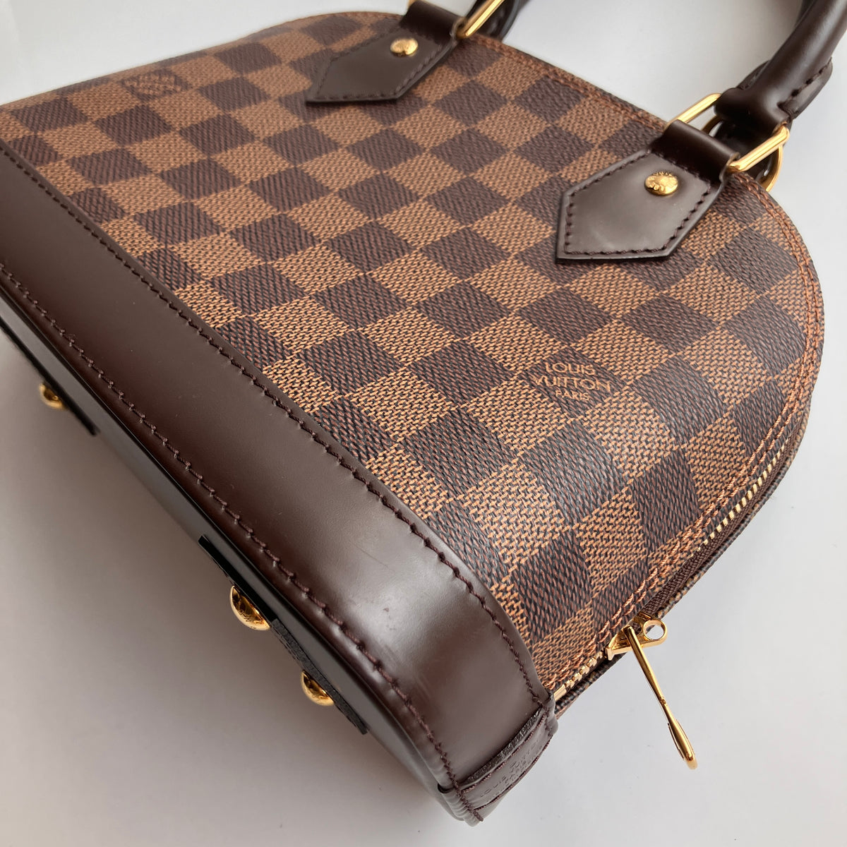 Louis Vuitton Alma BB Damier Ebène Crossbody Bag NO LOCK RFID