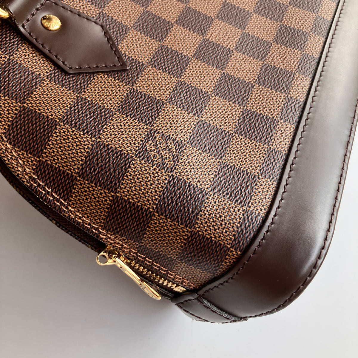 Louis Vuitton Alma BB Damier Ebène Crossbody Bag NO LOCK RFID