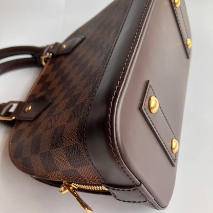 Louis Vuitton Alma BB Damier Ebène Crossbody Bag NO LOCK RFID
