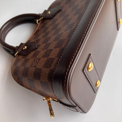 Louis Vuitton Alma BB Damier Ebène Crossbody Bag NO LOCK RFID