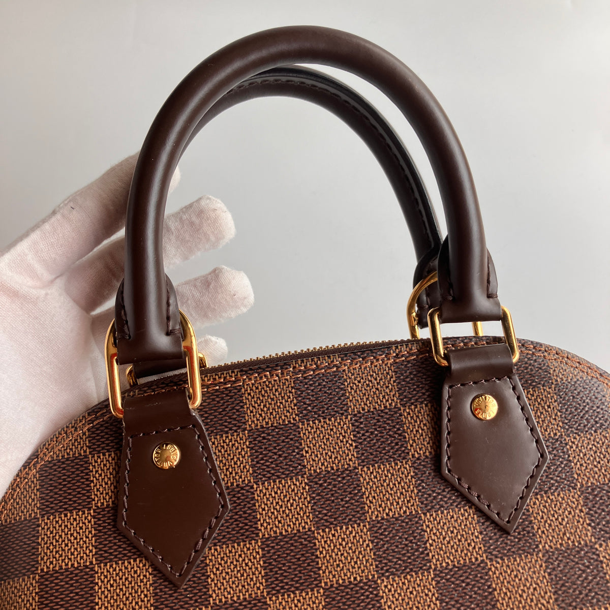 Louis Vuitton Alma BB Damier Ebène Crossbody Bag NO LOCK RFID