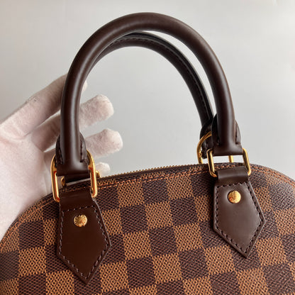 Louis Vuitton Alma BB Damier Ebène Crossbody Bag NO LOCK RFID