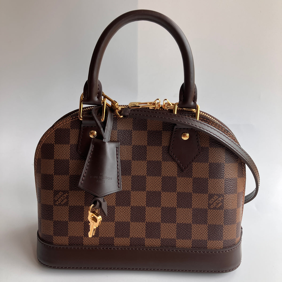 Louis Vuitton Alma BB Damier Ebène Crossbody Bag NO LOCK RFID