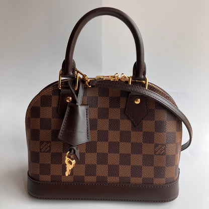 Louis Vuitton Alma BB Damier Ebène Crossbody Bag NO LOCK RFID