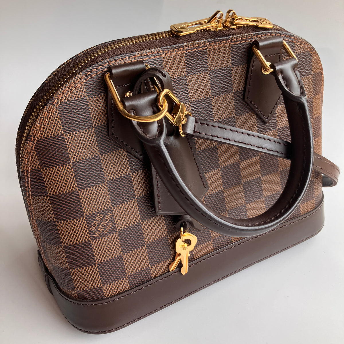 Louis Vuitton Alma BB Damier Ebène Crossbody Bag NO LOCK RFID