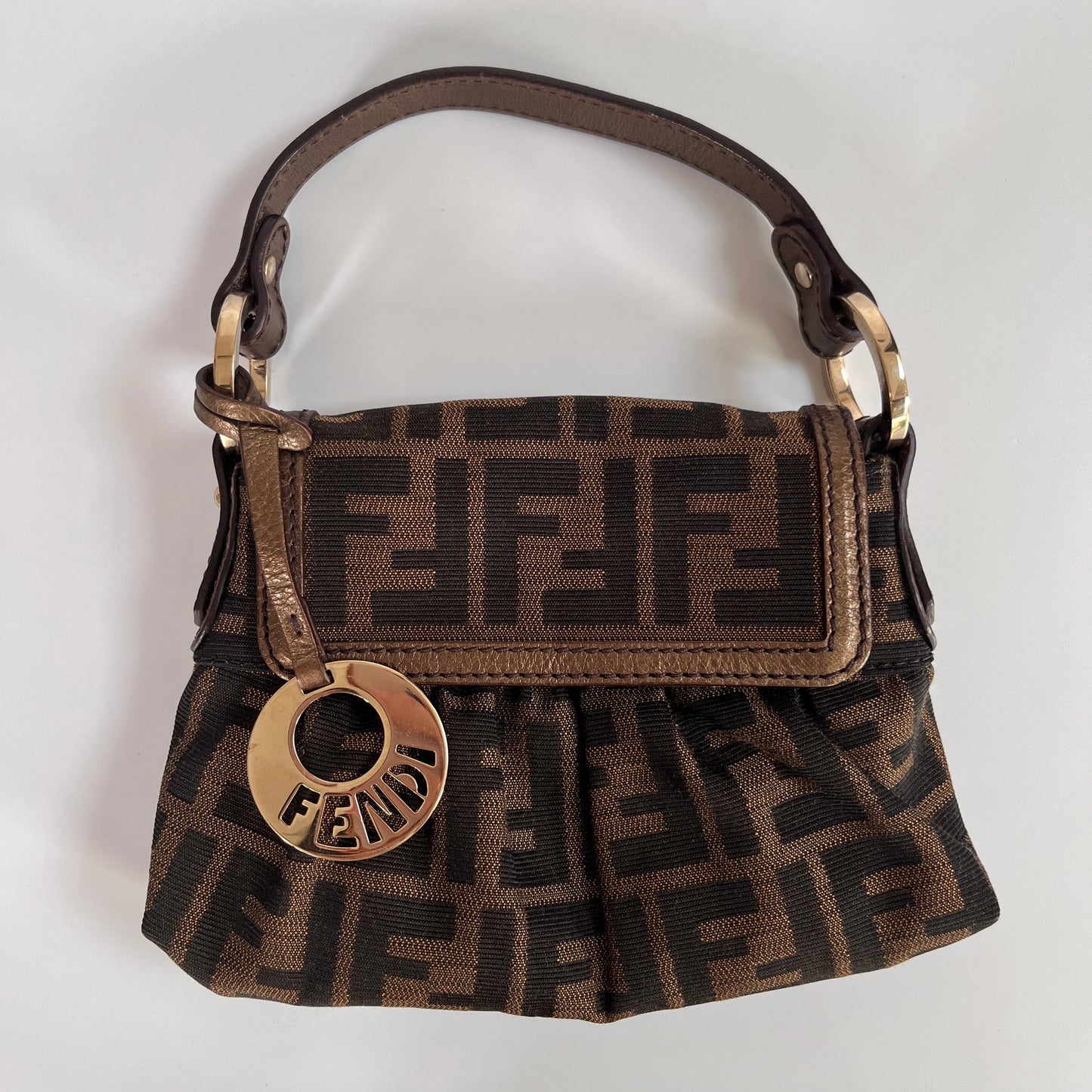 Fendi FF Zucca Mini Chef Handbag