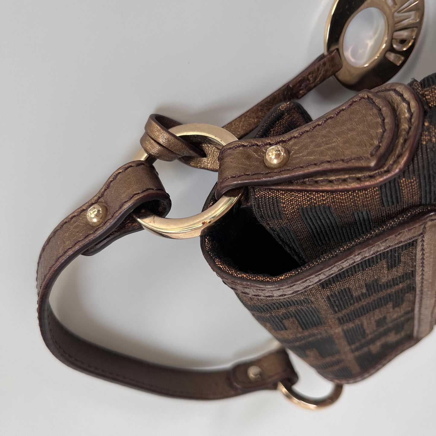 Fendi FF Zucca Mini Chef Handbag