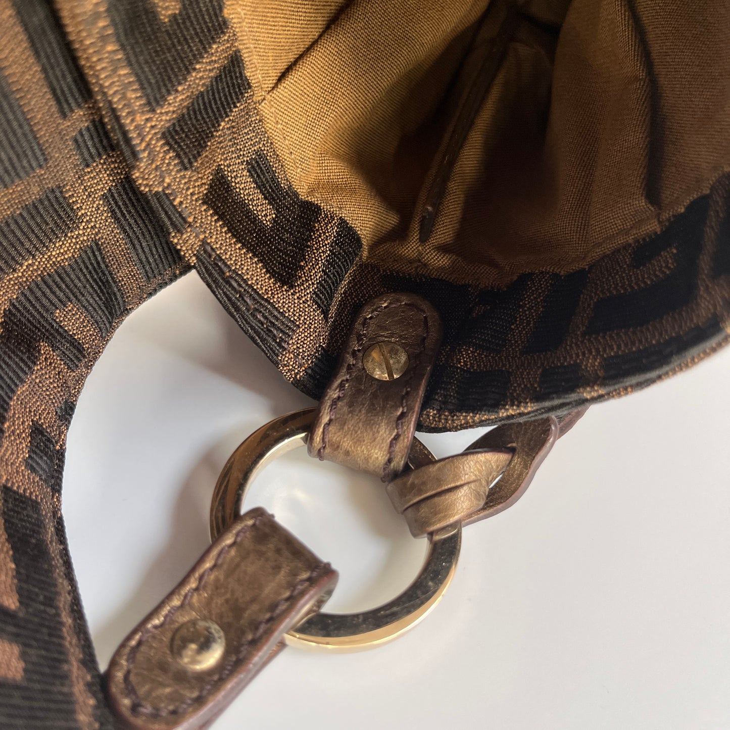 Fendi FF Zucca Mini Chef Handbag