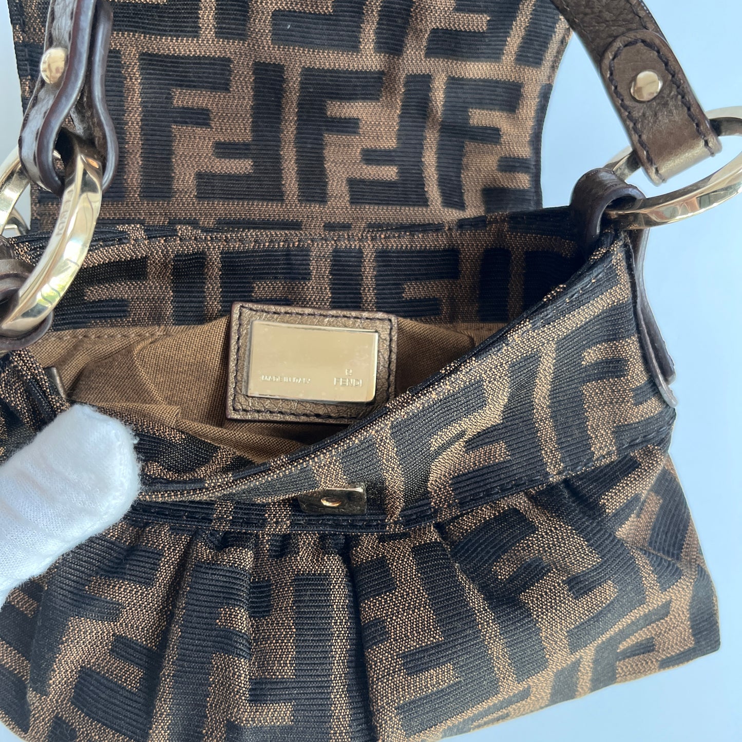 Fendi FF Zucca Mini Chef Handbag
