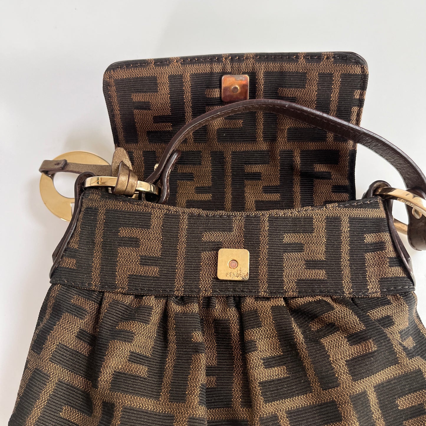 Fendi FF Zucca Mini Chef Handbag