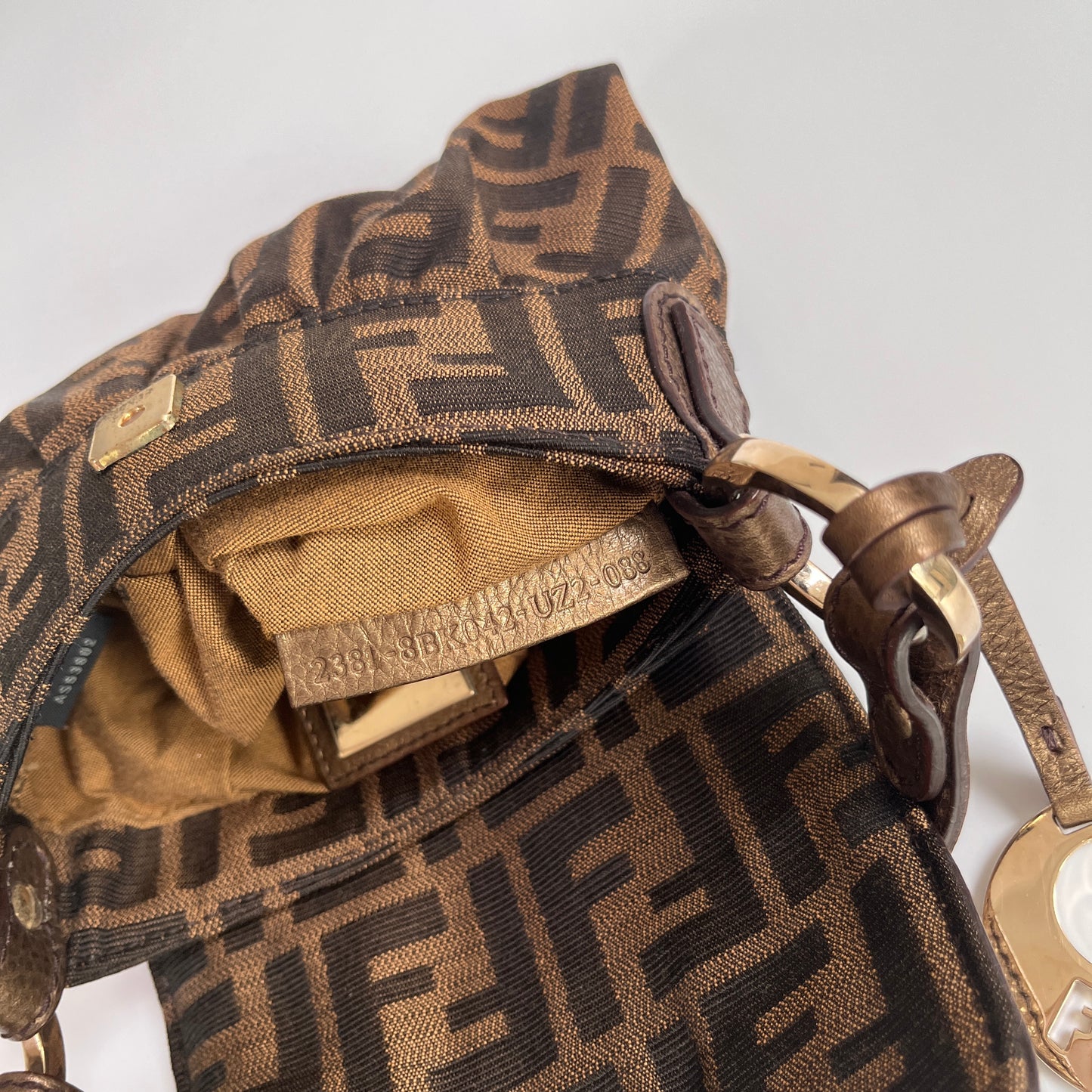 Fendi FF Zucca Mini Chef Handbag