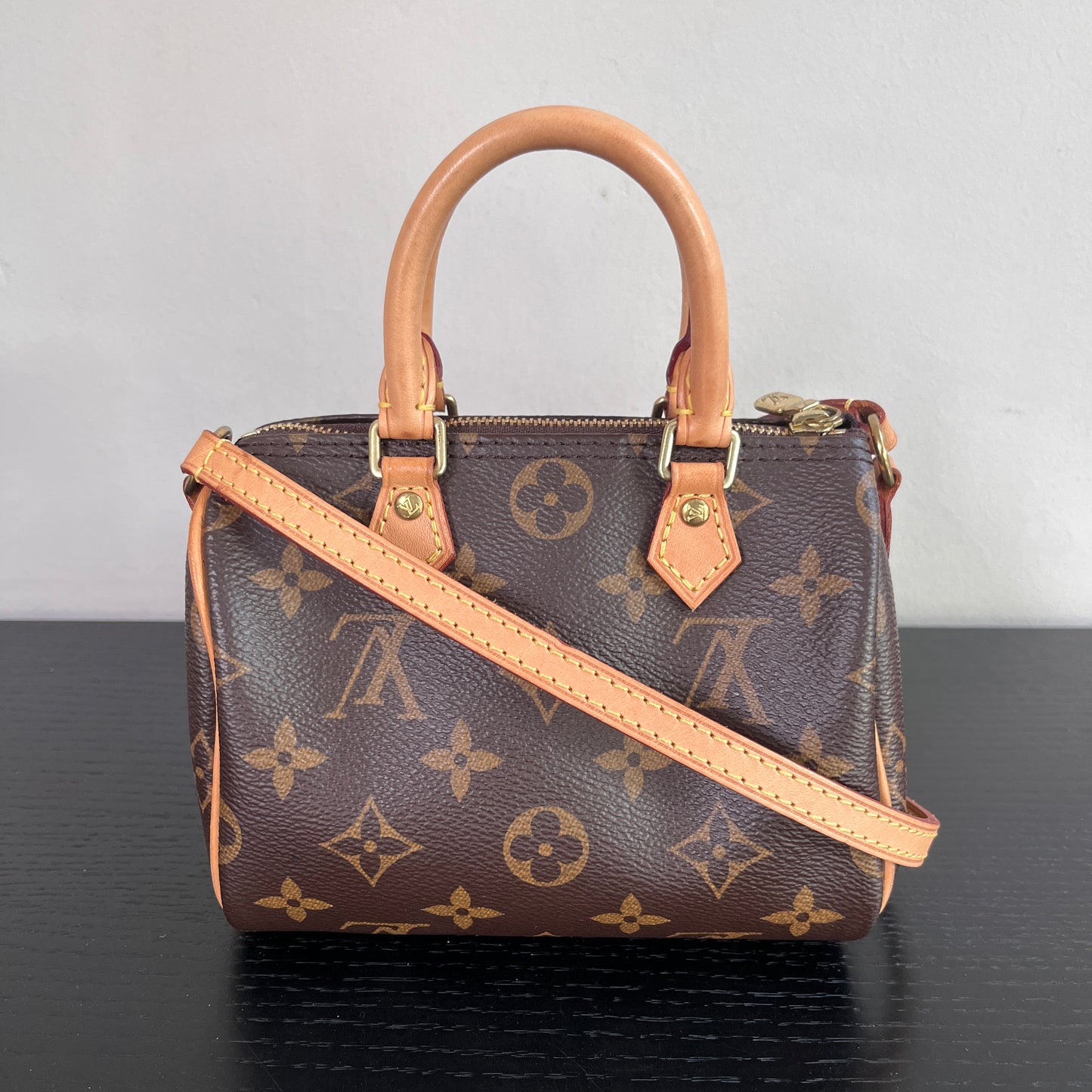 Louis Vuitton 2020 Nano Speedy Monogram Crossbody Bag