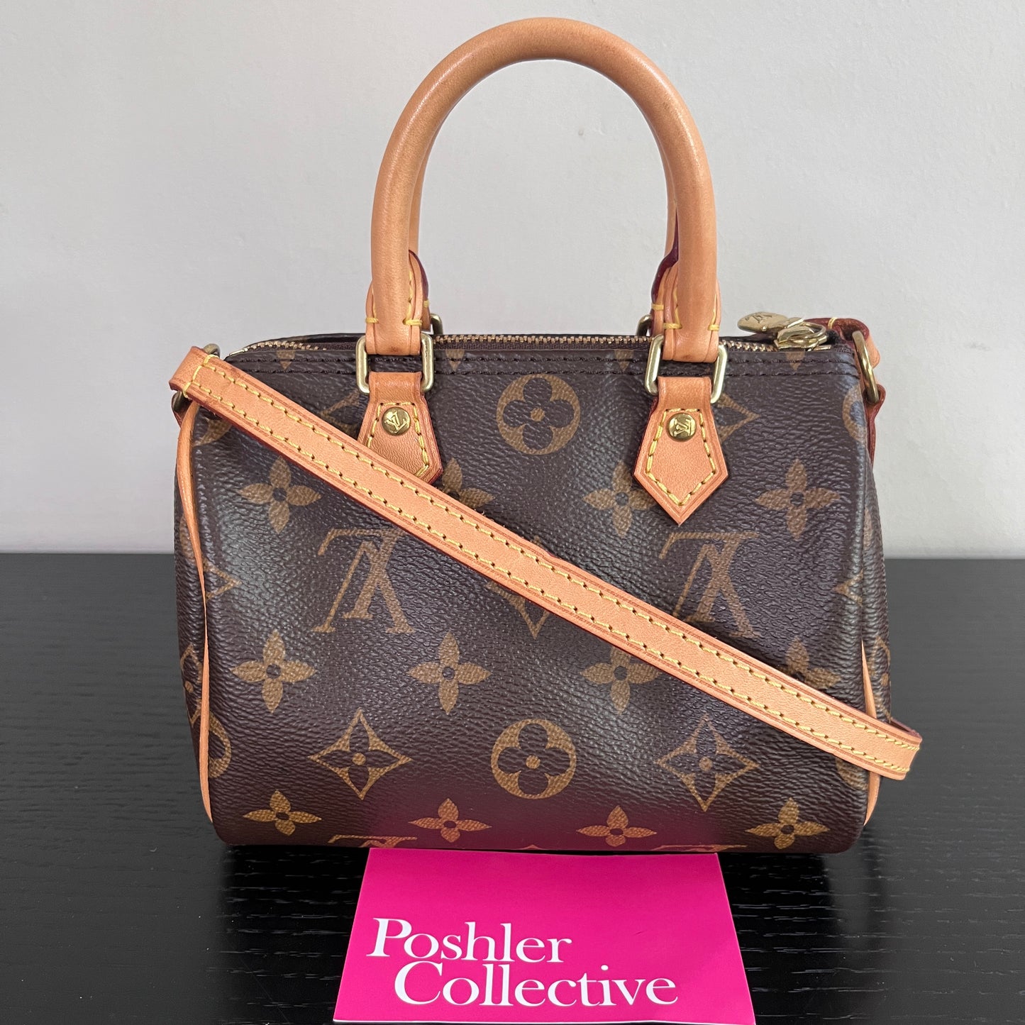 Louis Vuitton 2020 Nano Speedy Monogram Crossbody Bag