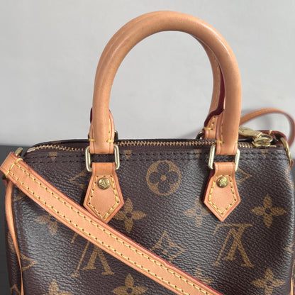 Louis Vuitton 2020 Nano Speedy Monogram Crossbody Bag