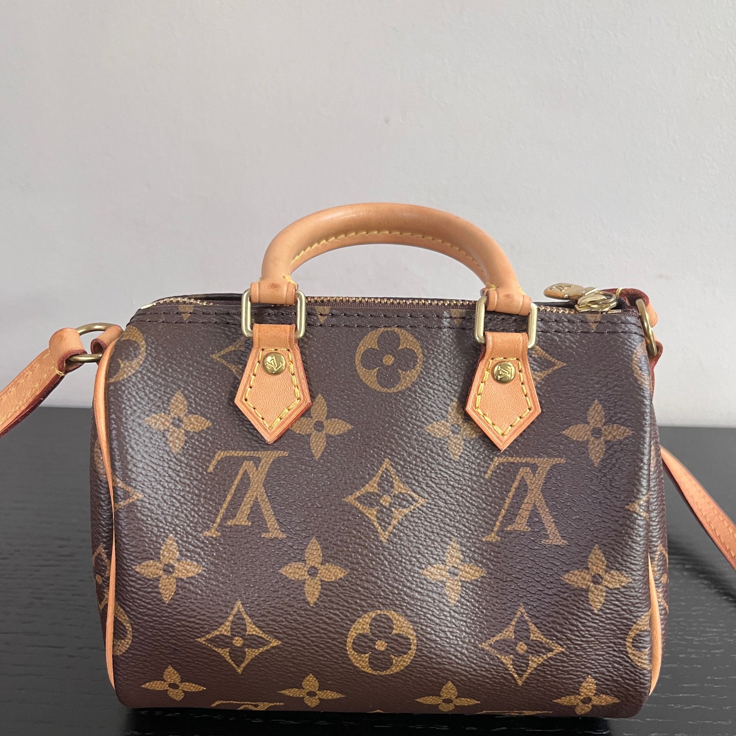 Louis Vuitton 2020 Nano Speedy Monogram Crossbody Bag