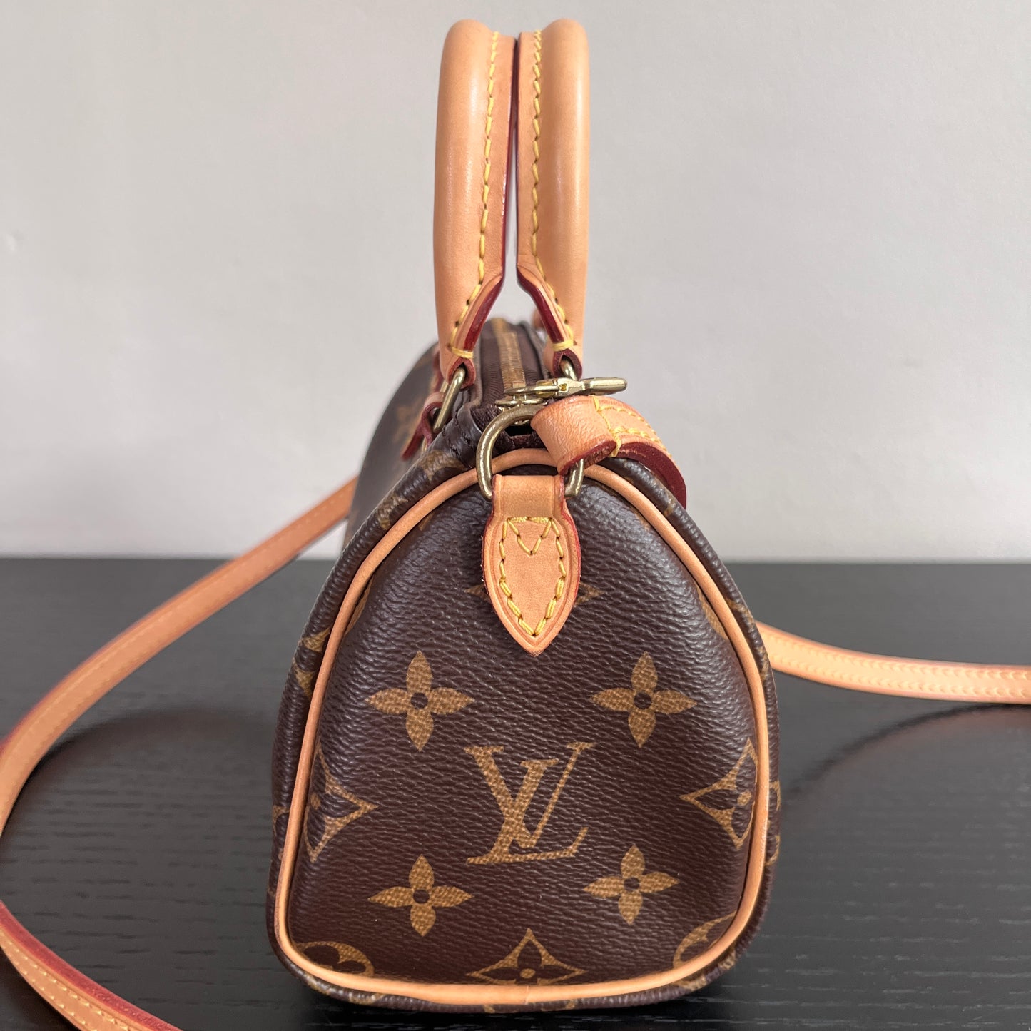 Louis Vuitton 2020 Nano Speedy Monogram Crossbody Bag
