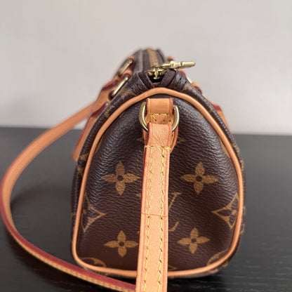Louis Vuitton 2020 Nano Speedy Monogram Crossbody Bag