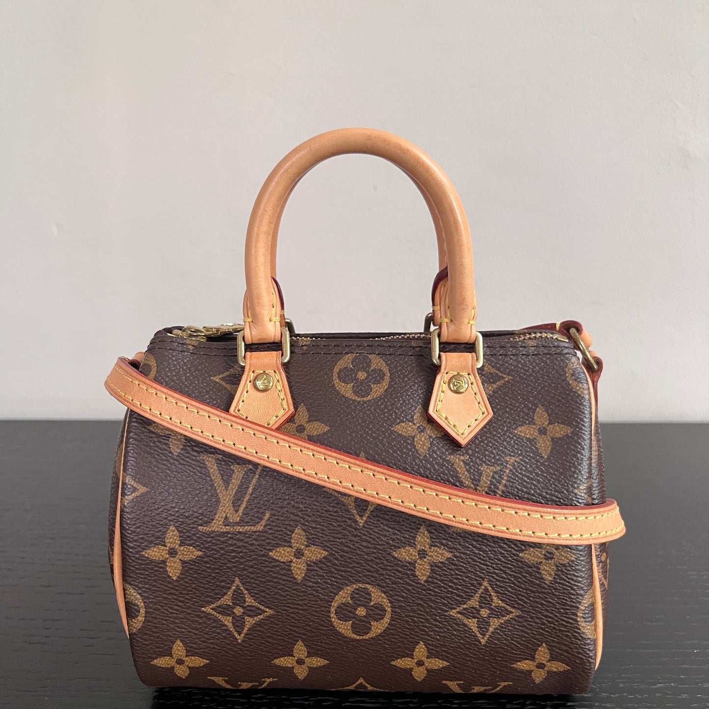 Louis Vuitton 2020 Nano Speedy Monogram Crossbody Bag
