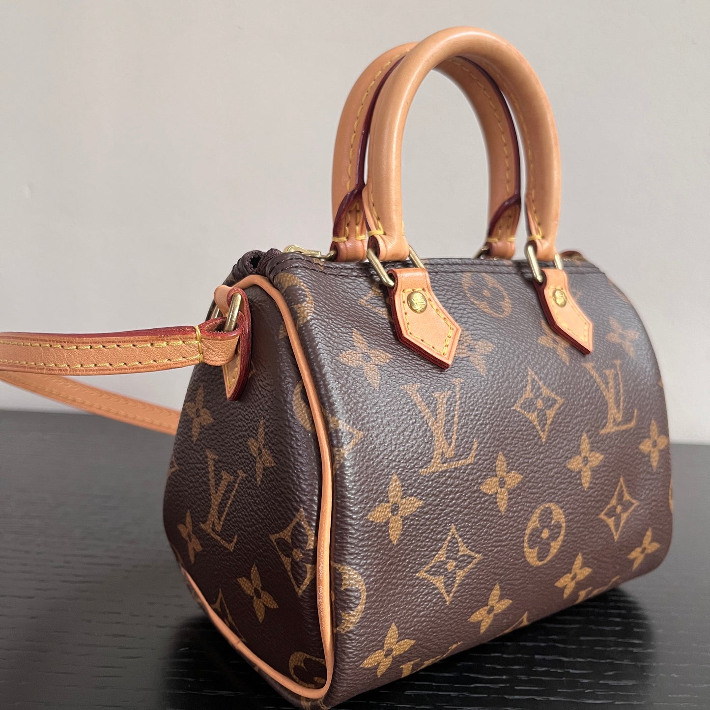 Louis Vuitton 2020 Nano Speedy Monogram Crossbody Bag