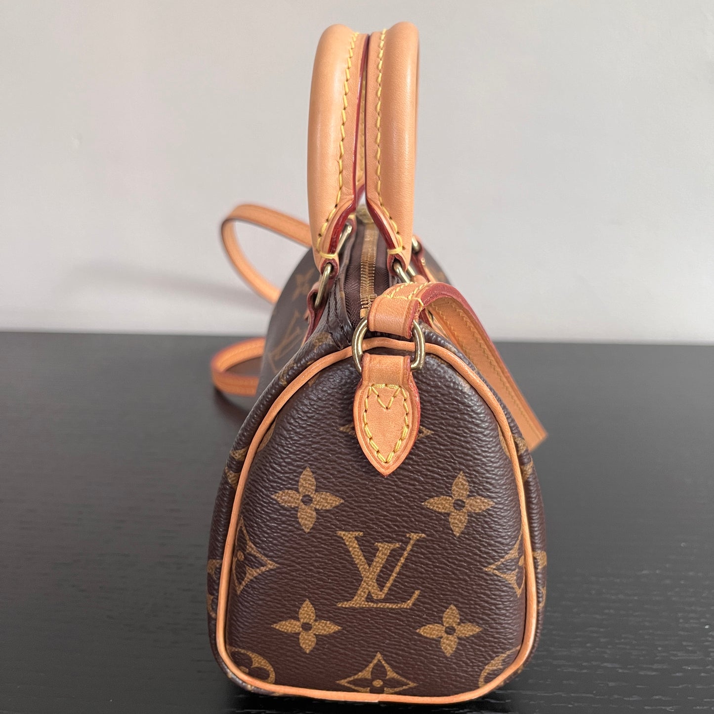 Louis Vuitton 2020 Nano Speedy Monogram Crossbody Bag