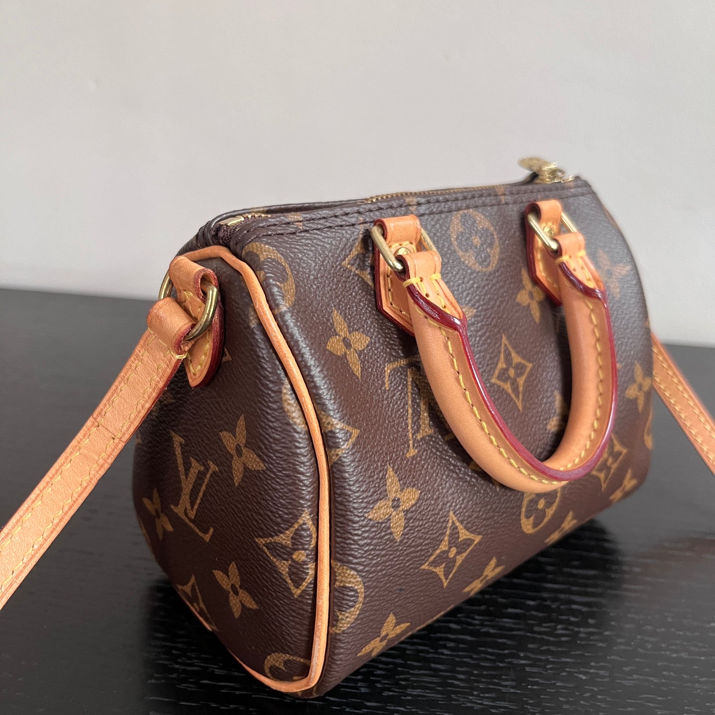 Louis Vuitton 2020 Nano Speedy Monogram Crossbody Bag