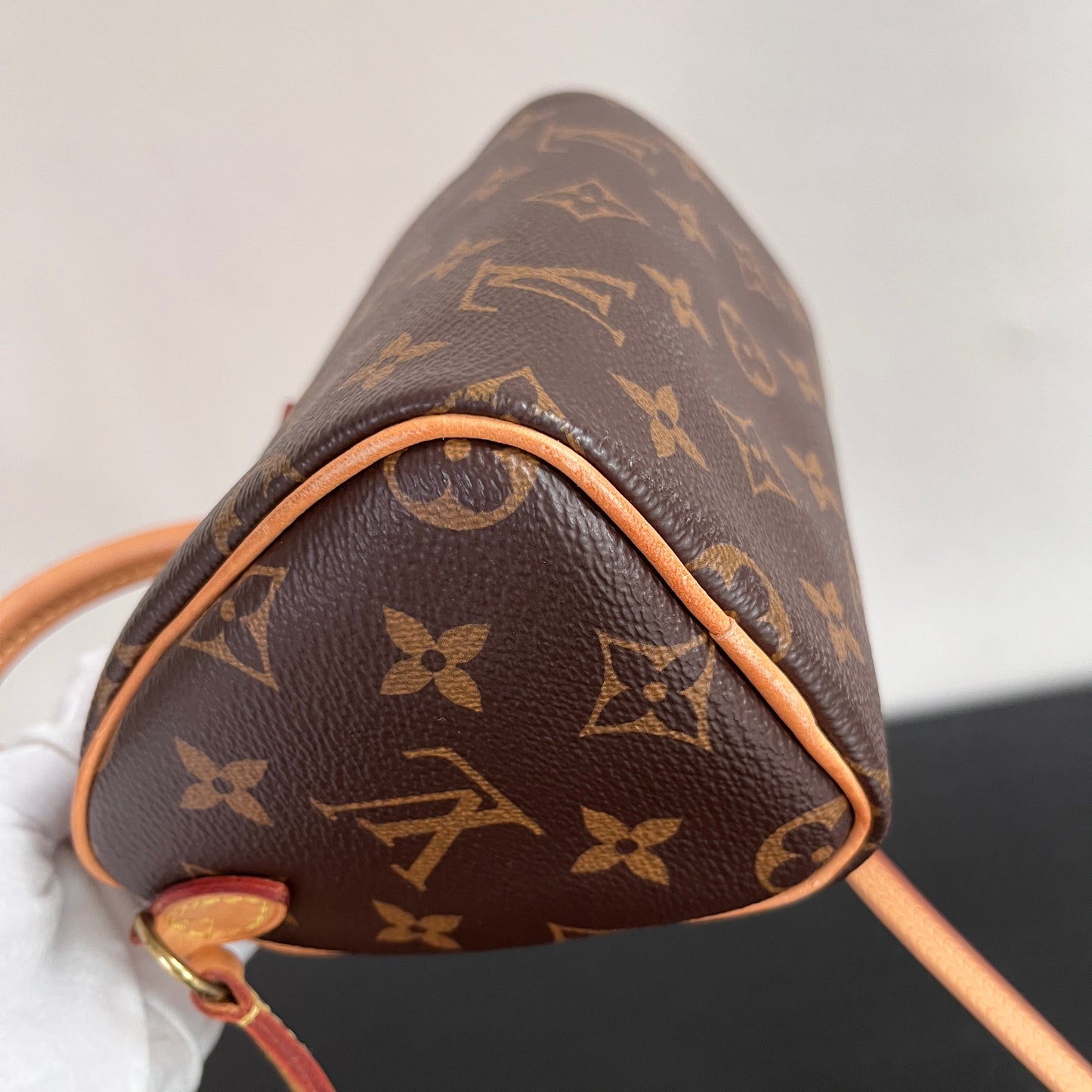 Louis Vuitton 2020 Nano Speedy Monogram Crossbody Bag
