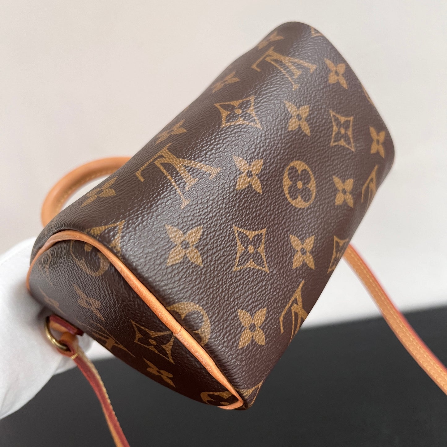 Louis Vuitton 2020 Nano Speedy Monogram Crossbody Bag