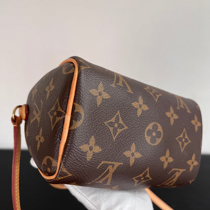Louis Vuitton 2020 Nano Speedy Monogram Crossbody Bag