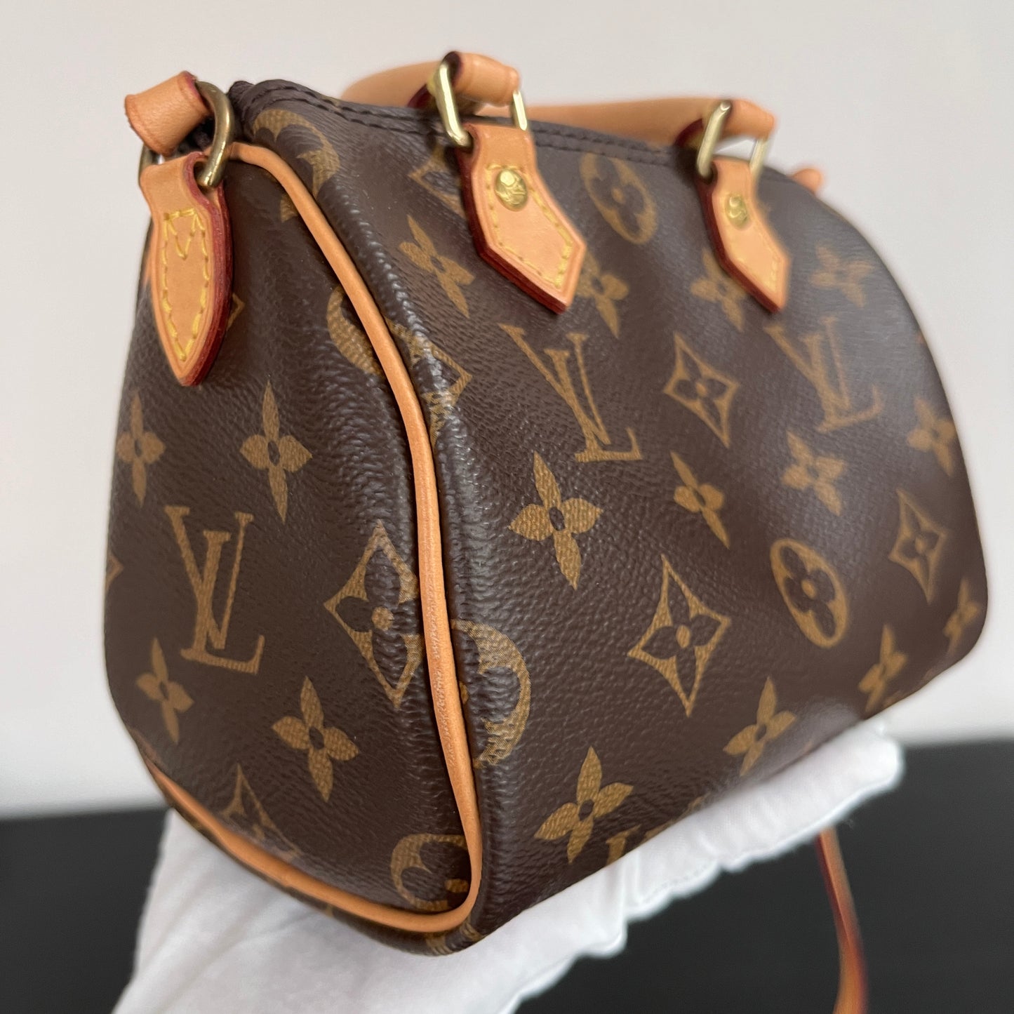 Louis Vuitton 2020 Nano Speedy Monogram Crossbody Bag