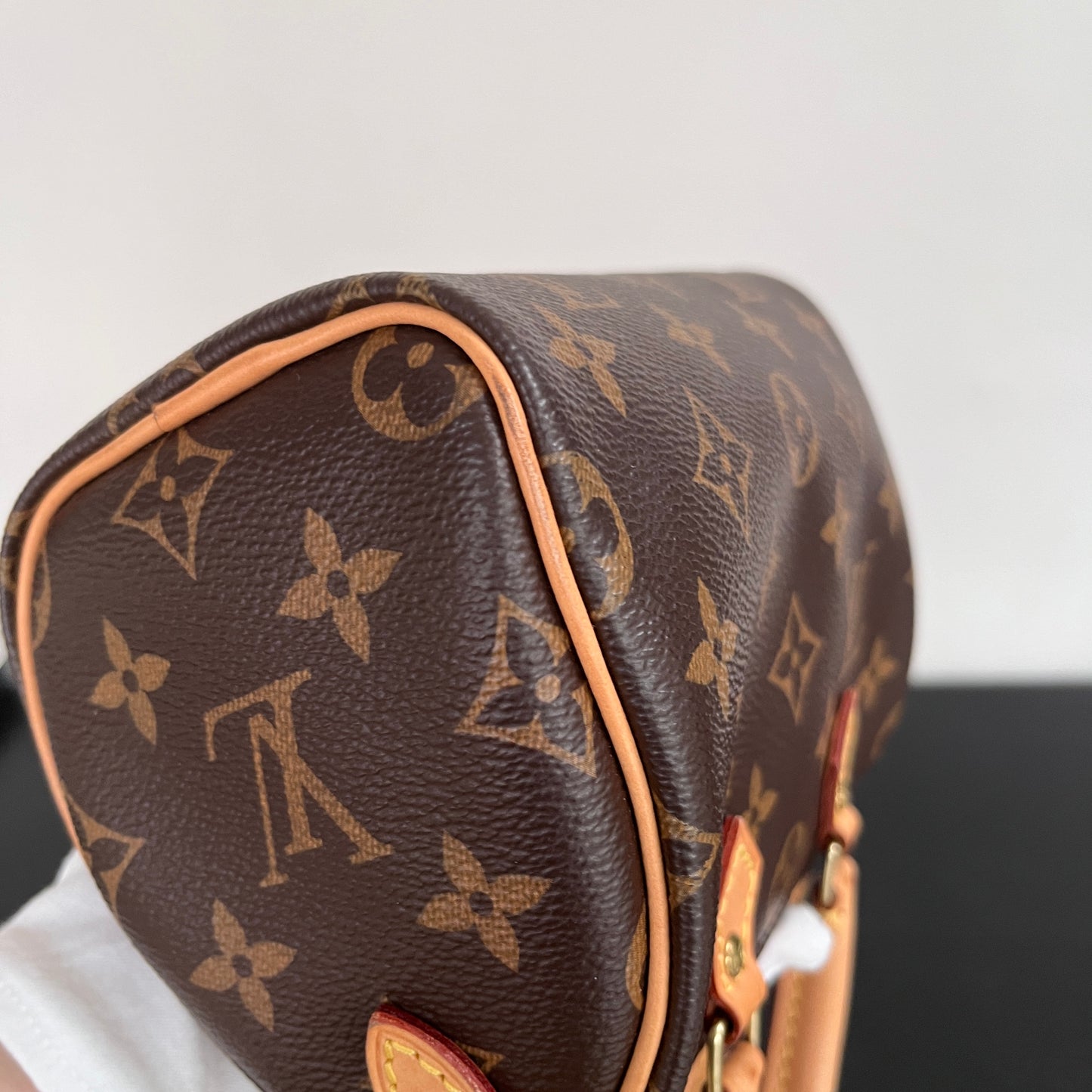 Louis Vuitton 2020 Nano Speedy Monogram Crossbody Bag