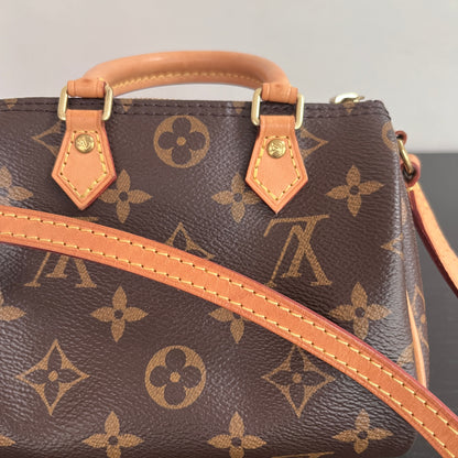 Louis Vuitton 2020 Nano Speedy Monogram Crossbody Bag