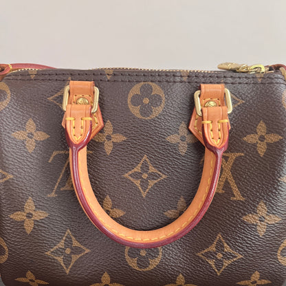 Louis Vuitton 2020 Nano Speedy Monogram Crossbody Bag
