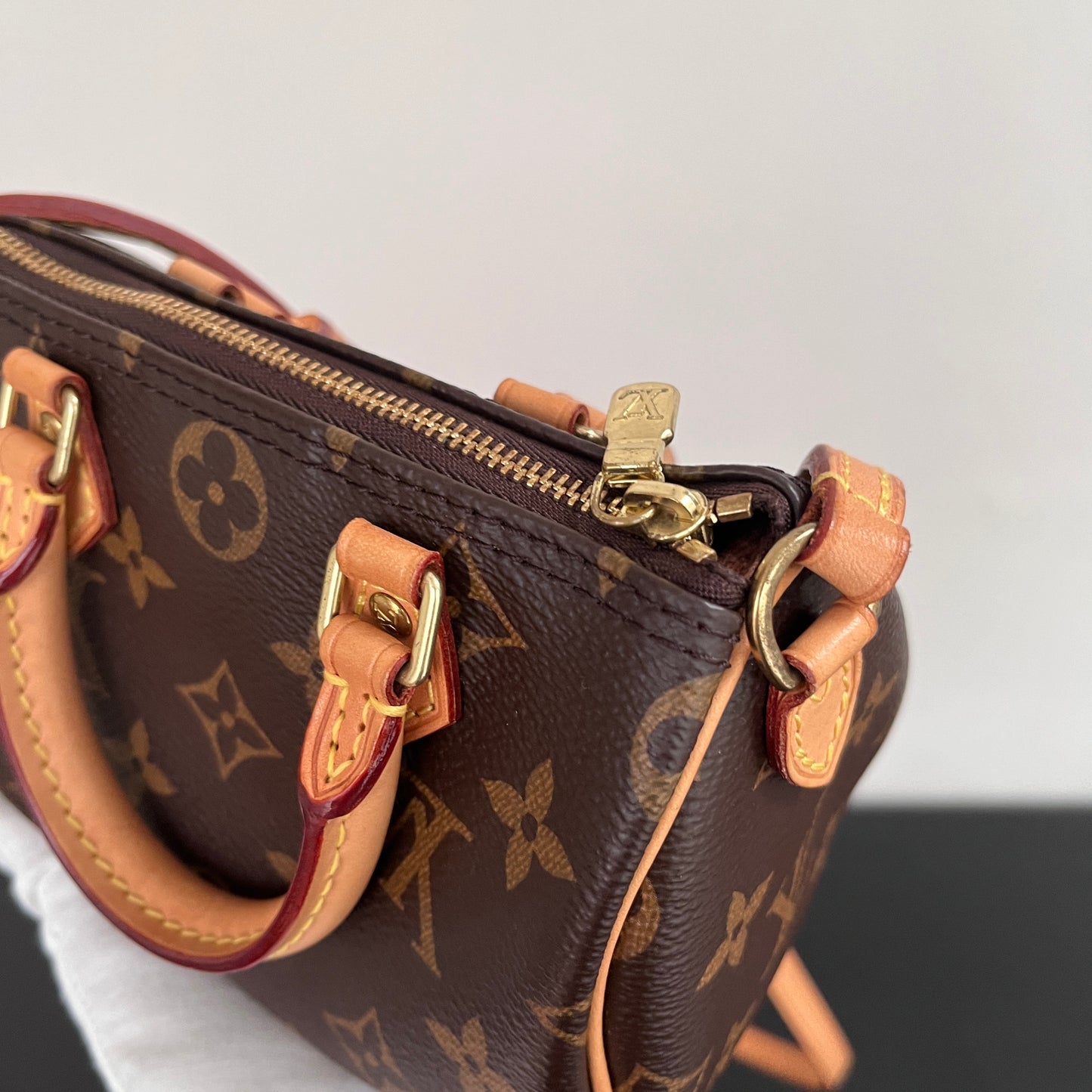 Louis Vuitton 2020 Nano Speedy Monogram Crossbody Bag