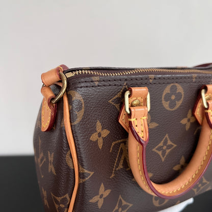 Louis Vuitton 2020 Nano Speedy Monogram Crossbody Bag