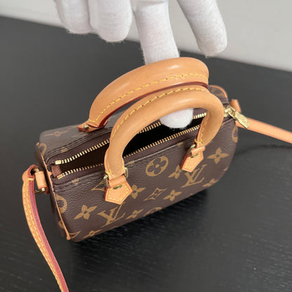 Louis Vuitton 2020 Nano Speedy Monogram Crossbody Bag