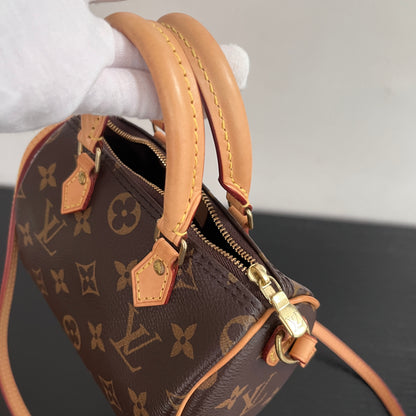 Louis Vuitton 2020 Nano Speedy Monogram Crossbody Bag