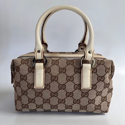 Gucci GG Canvas Mini Boston Top Handle Bag