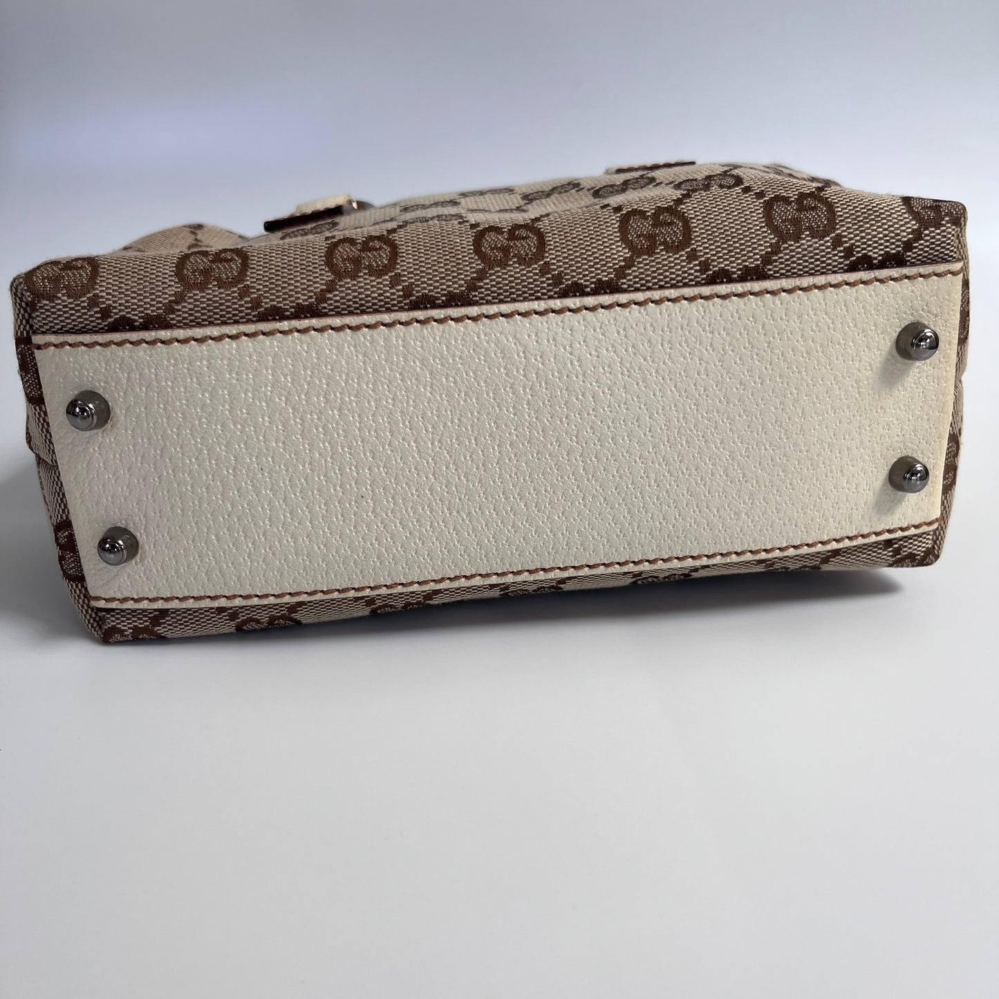 Gucci GG Canvas Mini Boston Top Handle Bag