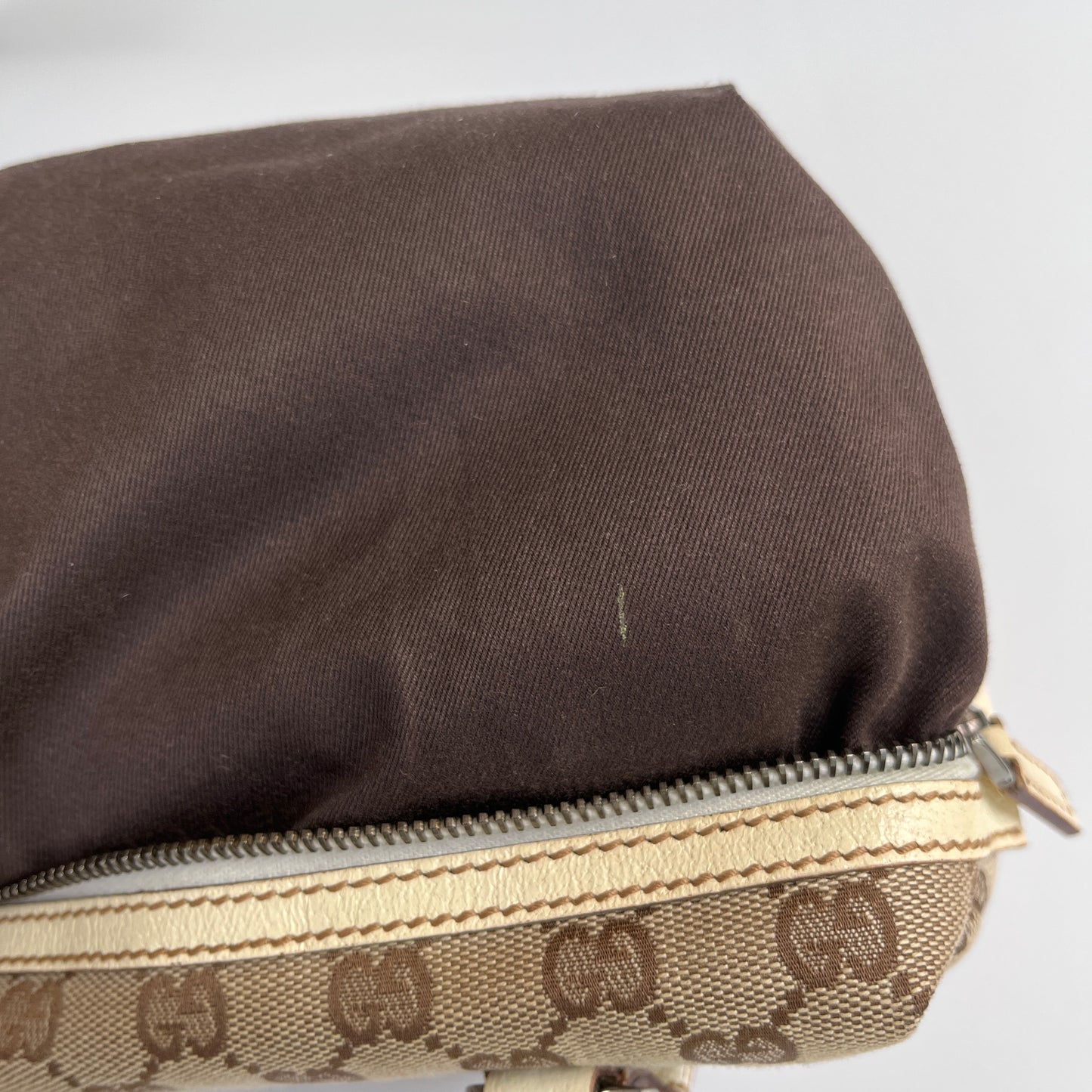 Gucci GG Canvas Mini Boston Top Handle Bag